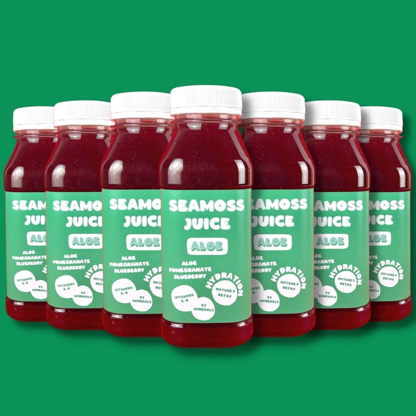 Aloe seamoss juice, premium irish seamoss to improve your gut health