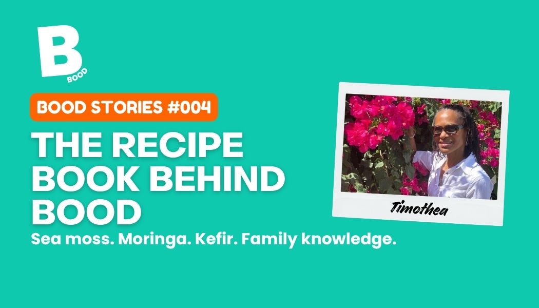 Timothea and the family recipe book that helped inspire BOOD
